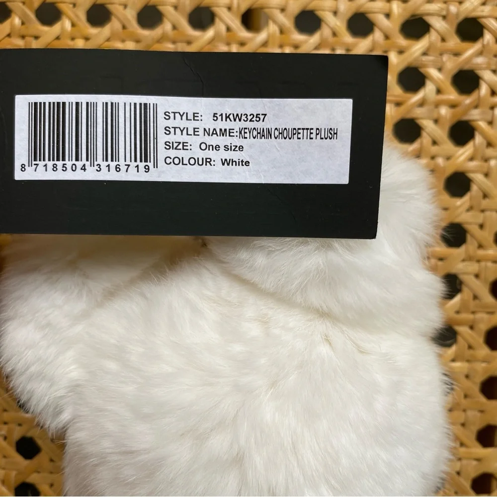 Karl Lagerfeld Choupette Collection Keychain White Plush